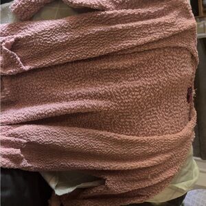 Say What? Pink Textured Cardigan